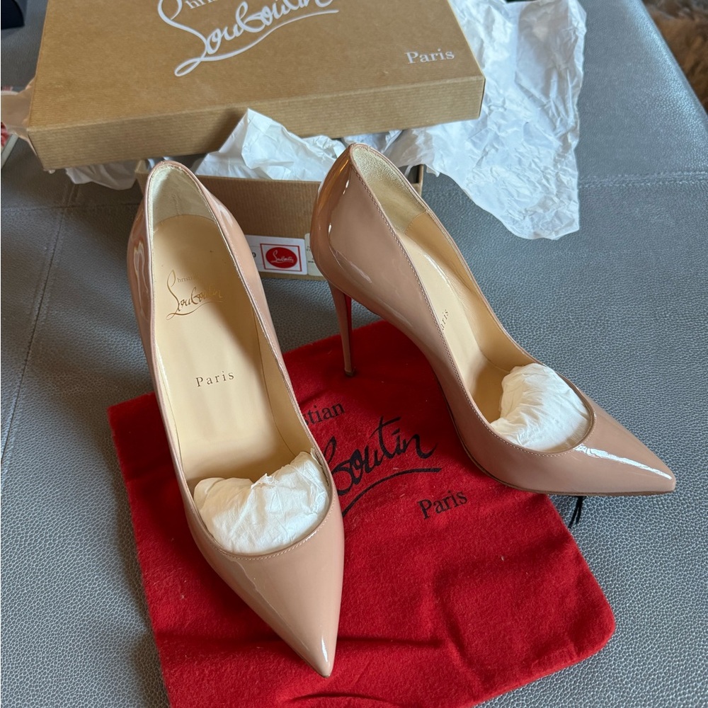 Christian Louboutin Pigalle Follies 100 (Nude) – Size 40